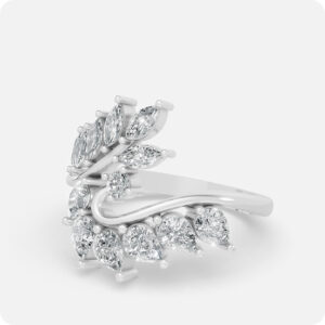 The Royal Botanical Marquise & Pear Wrap Ring