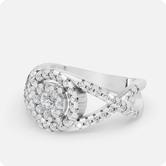 The Royal Infinity Halo Cluster Ring