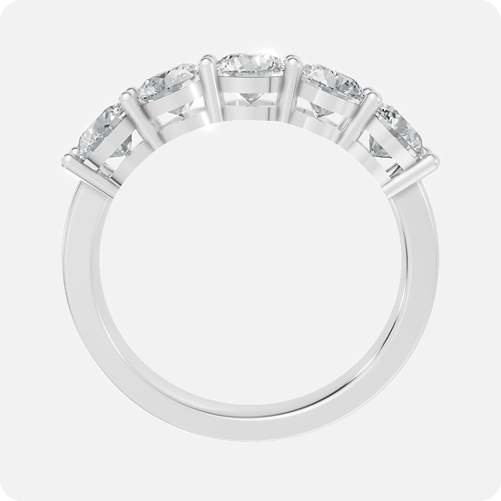 The Sovereign Five-Stone Grand Anniversary Band - Image 2