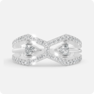 Trillion Geometric Corset Ring