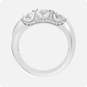 Trillion Open-Architect Statement Ring-Silver