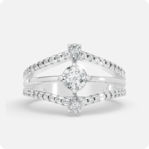 Triple-Tier Celestial Halo Ring