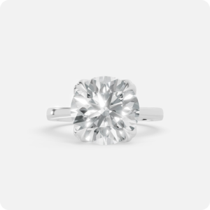 Tulip Solitaire Cathedral Engagement Ring