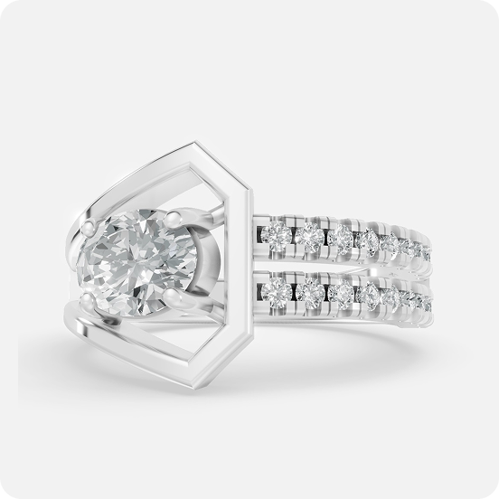 Virella Shield Diamond Ring - Image 3