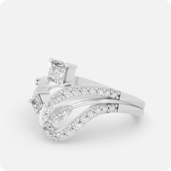 Whirlwind Princess Duo Ring