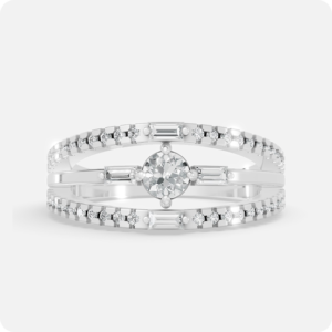 Zenith Two-Tone Chevron Bypass Ring