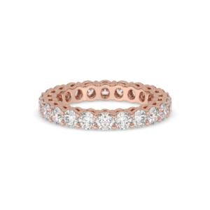 Round Brilliant Diamond Eternity Band Rose gold